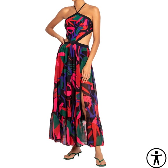 PatBO Rio Halter Beach Dress - Size S - - Picture 3 of 9